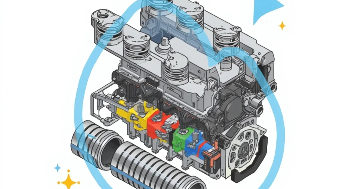 Descripción y Funcionamiento del Motor de Combustión Interna a Gasolina (Bloque y Pistones)
