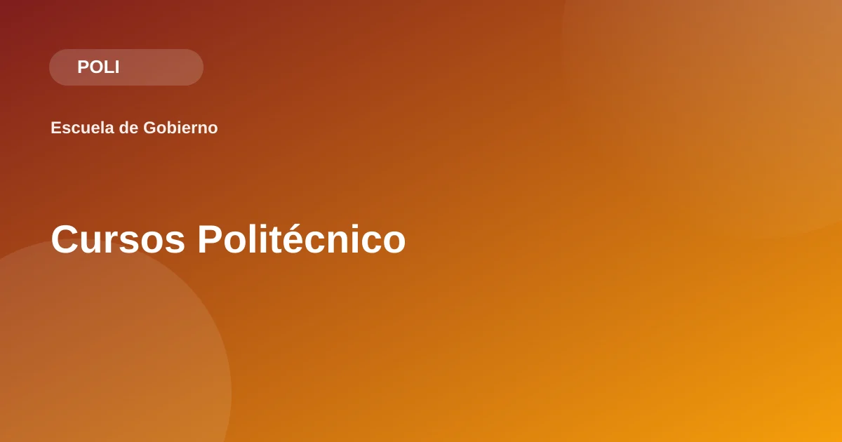 Cursos Politécnico